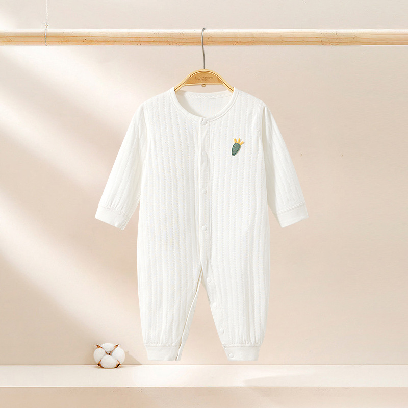 Primavera, otoño, verano, ropa de otoño delgada de algodón recién nacido para niños y niñas, ropa de bebé image 6