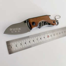 户外刀具野营防身刀X65折叠刀多功能开瓶器钥匙刀随身迷你小刀