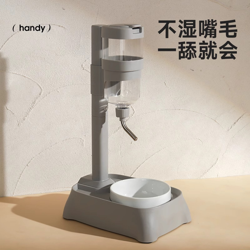 Bebedor de agua para perros no húmedos, alimentador automático para mascotas, cuenco de alimentación colgante, kettle de bolas para gatos