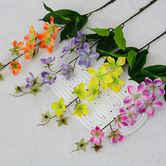 Simulated flower golden silk jasmine rural INS style hanging silk daisy aster soft furnishing jasmine flower materials cross-border wholesale