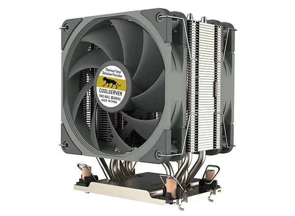 Радиатор с двойным вентилятором и тепловыми трубками для LGA4189 CPU, 4U/3U башенный радиатор