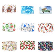 5��/��25mm����ѩ��ʥ����ͼ������ӡ�����ƴ�DIY֯��,1Yc43162