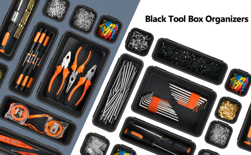 42-in-1 toolbox organizer tray divider suit, desktop drawer organizer, garage organizer