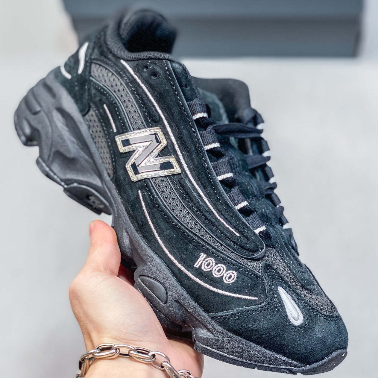 Zapatos para hombres y mujeresnb1000 verano zapatos de correr zapatos de suela gruesa zapatos de pareja zapatos deportivos casuales resistentes