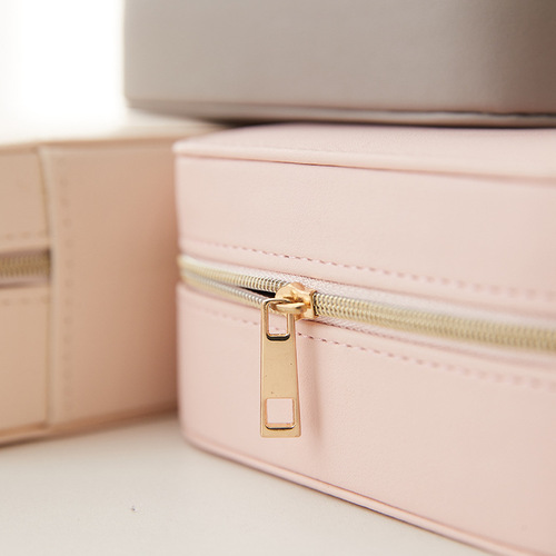 Cross-border portable jewelry box flip simple earrings stud ring storage Amazon multi-functional accessory storage box