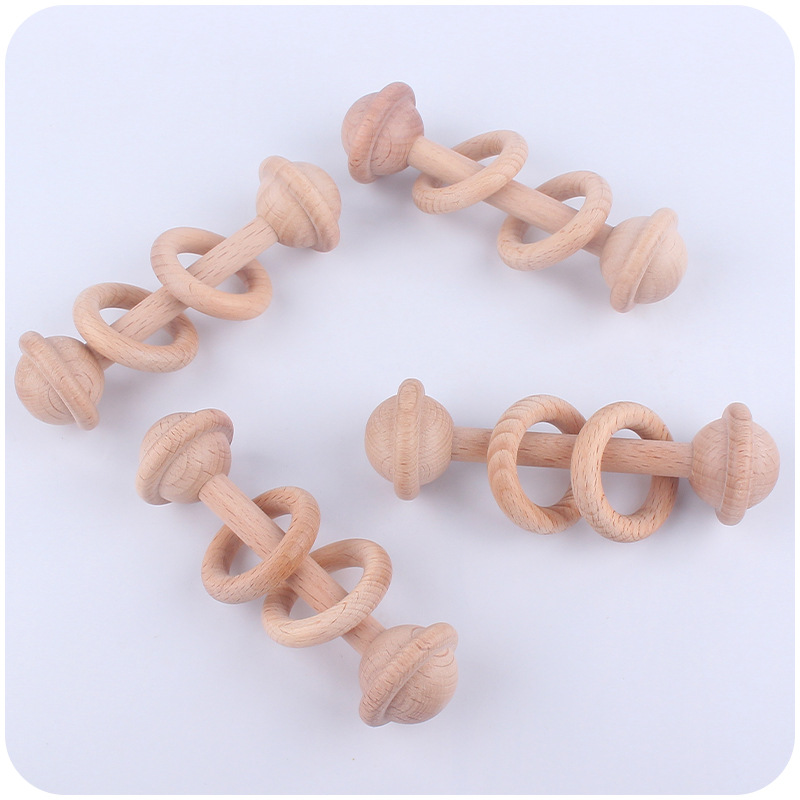 New Beech juguete infantil mordedor infantil Ejercicio de mano sonajero bebé creativo interactivo educativo mordedor palo