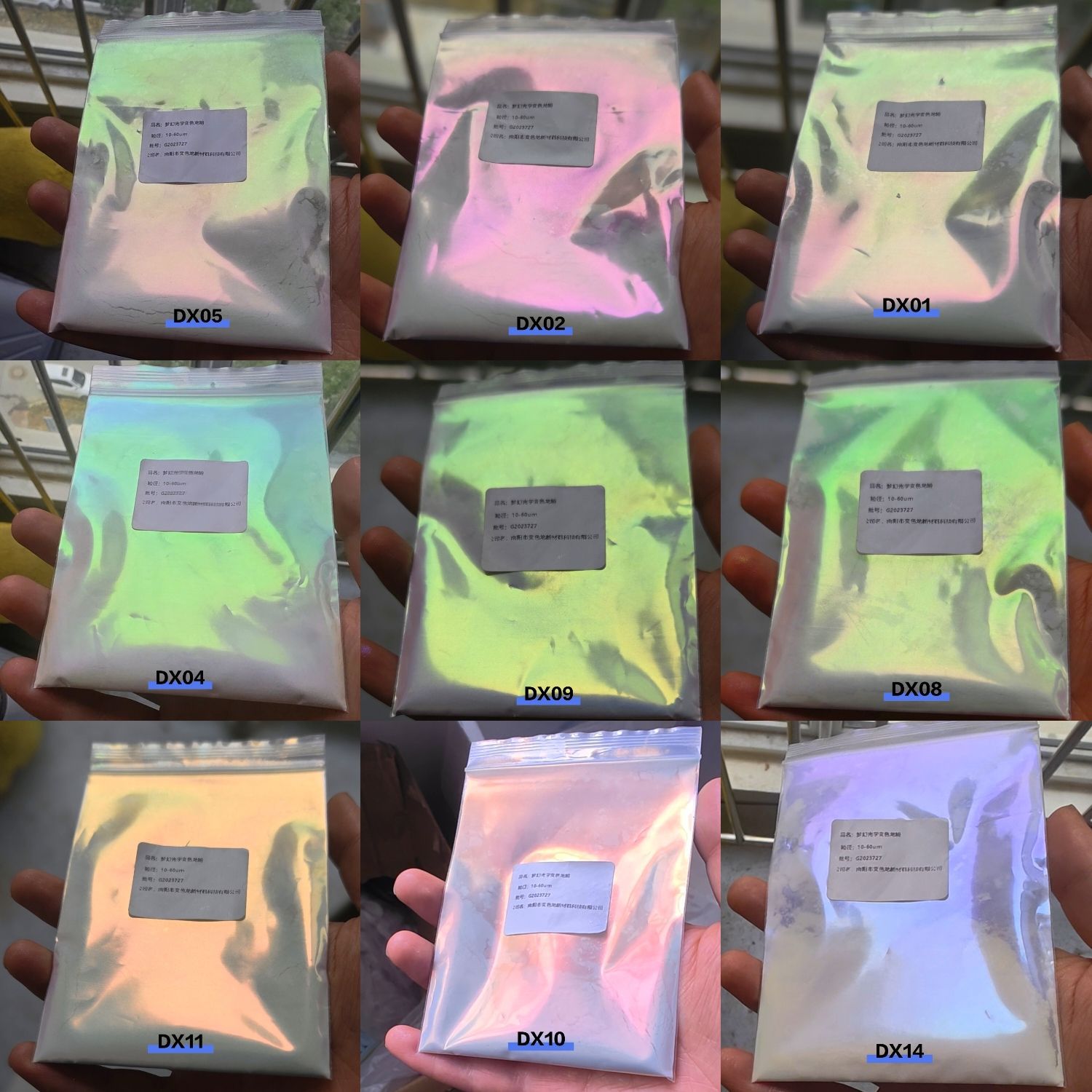 20色偏光幻彩极光变色龙粉滴胶工艺品美甲极光粉霓虹粉仙女粉 1g