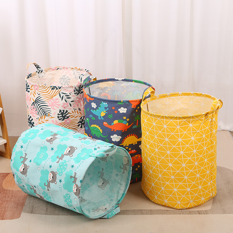 Fabric Dirty Clothes Storage Basket Large Capacity Foldable Dirty Clothes Basket Toy Storage Barrel Laundry Basket Household Dirty Clothes Basket
