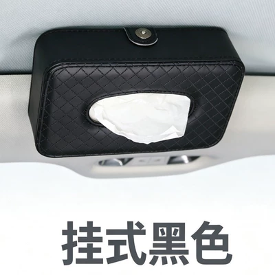seat back, hanging tissue box – Car tissue box/set - black-hanging-type