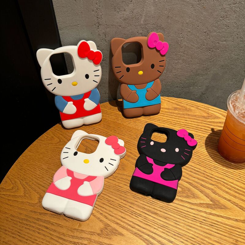 Cartoon Cute Overalls Kt Cat Iphone17 Apple 16 Compatible 14/14Pro Max Phone Case Anti-Drop 11