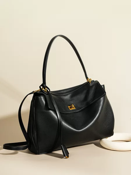 2026 New Commuter Style Rodeobag Crossbody Cowhide Tote Bag Women's Bag Large Capacity High-End Underarm Bag