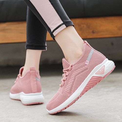 Spring women's shoes 2024 new foreign trade sports and leisure breathable women's shoes lightweight and versatile women's running shoes