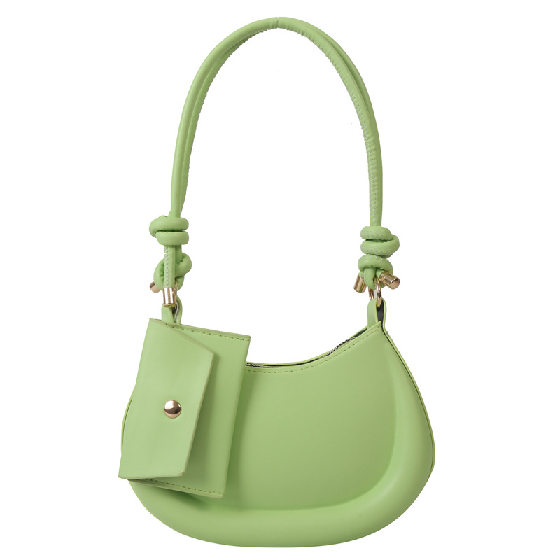 2023 verano nueva media luna bolsa nicho diseño axilas bolsa de hombro con textura de las mujeres bolso de moda coreana