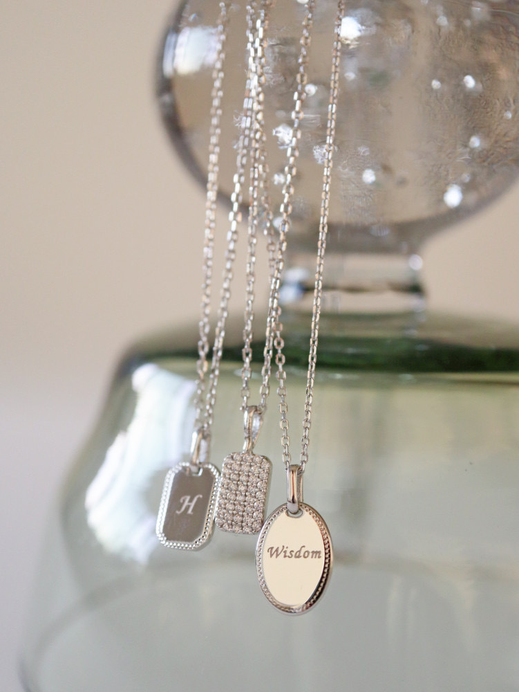 1 Piece Quantity Street Occasion 925 Sterling Silver Material 925 Sterling Silver Cable Chain Plating Oval Pendant Necklace