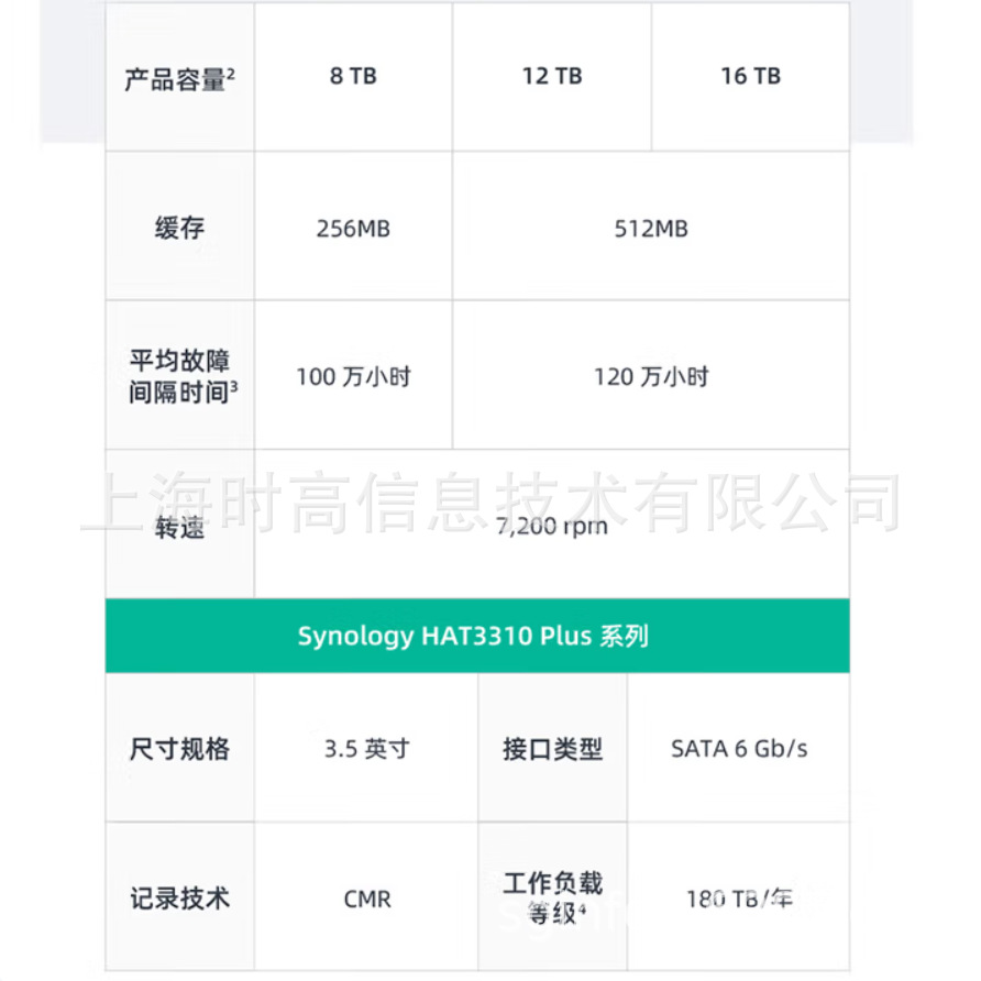 Ⱥ/Synology HAT3310-8T NASӲ SATAӿ HAT3310ϵ 8T