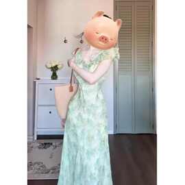 温柔风超好看漂亮碎花吊带连衣裙今年流行的漂亮裙子2026夏季
