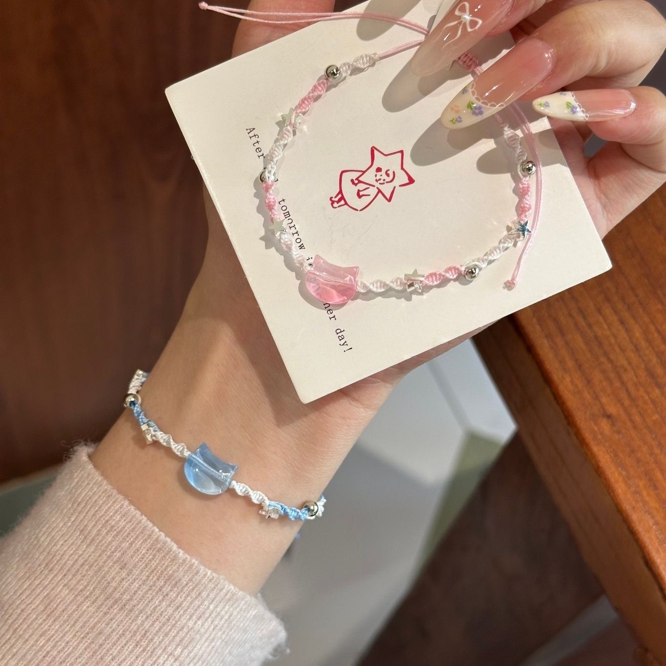 Tiktok-Style Hand-Woven Bracelet by Xingyu Xiaoyu, Handmade Gift for Best Friends, Couple's Ziyu Bracelet, Finished Ziyu Bracelet