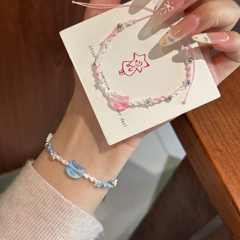 Tiktok-Style Hand-Woven Bracelet by Xingyu Xiaoyu, Handmade Gift for Best Friends, Couple's Ziyu Bracelet, Finished Ziyu Bracelet