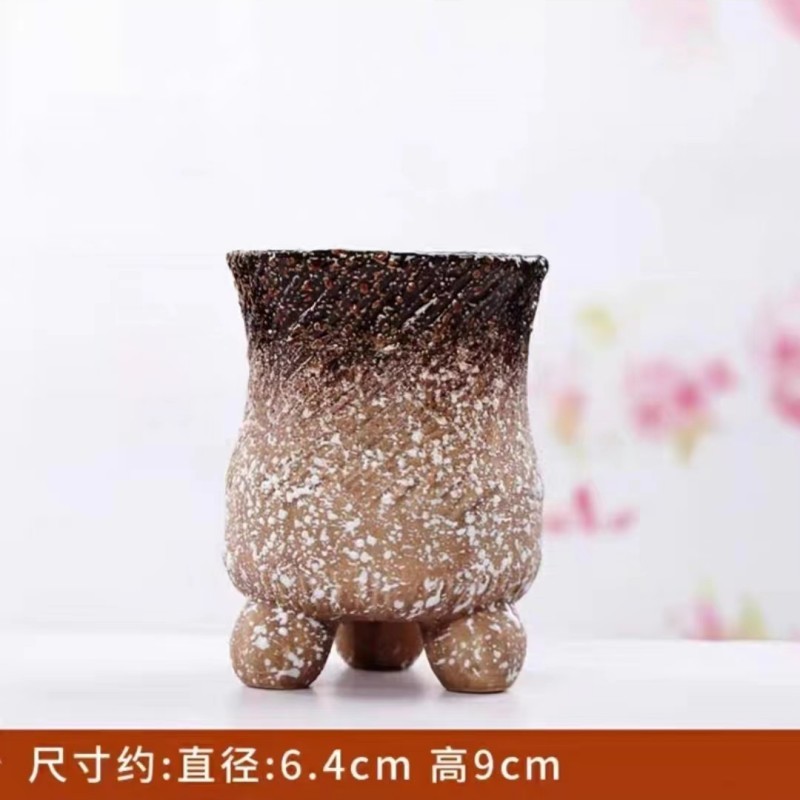 植木鉢の小さい新商品の缶のアイデアの磁器の缶の多い陶磁器の肉のミニ陶のレトロな家庭の陶磁器のたらいの園芸の太い新しいです。|undefined