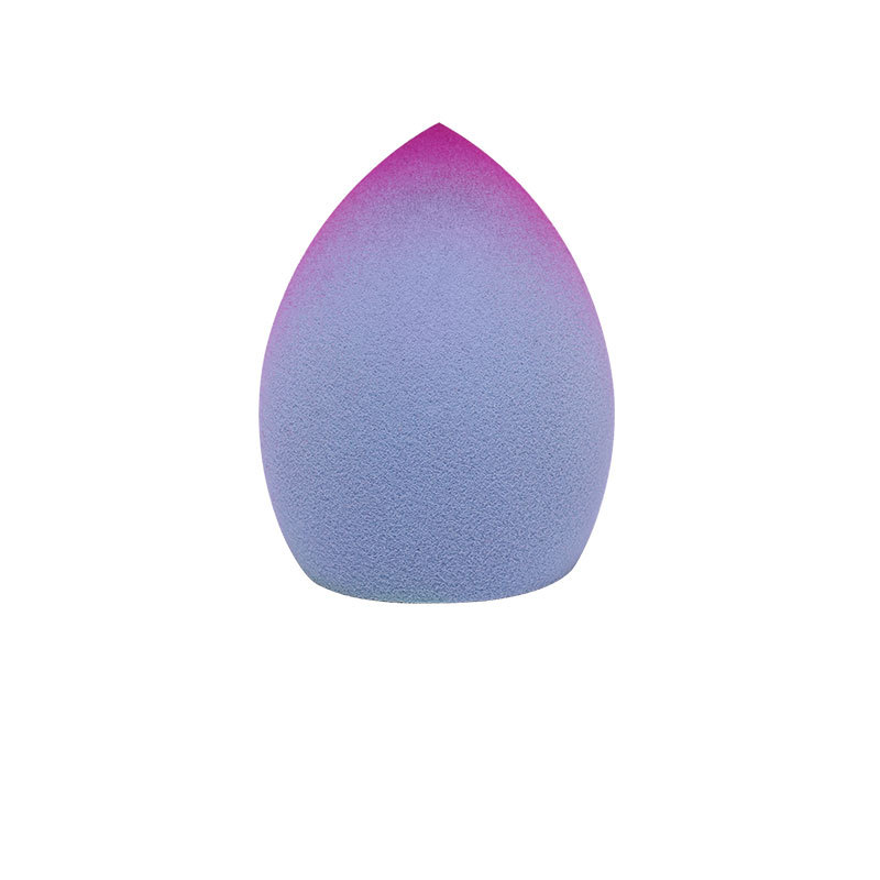 Huevos de maquillaje personalizados de color gradiente gota de agua gran calabaza huevo de maquillaje oblicuo esponja polvo de maquillaje logotipo de cojín de aire