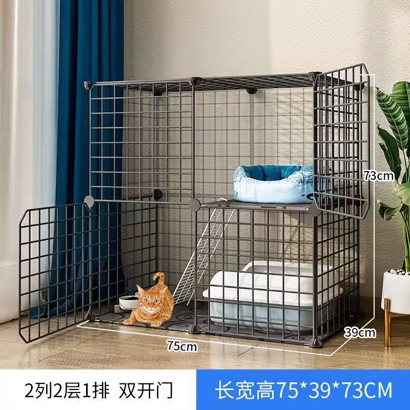 Jaula de gato super grande espacio libre de doble capa gato Villa gato mascota gato casa gato Casa Grande no inodoro integrado