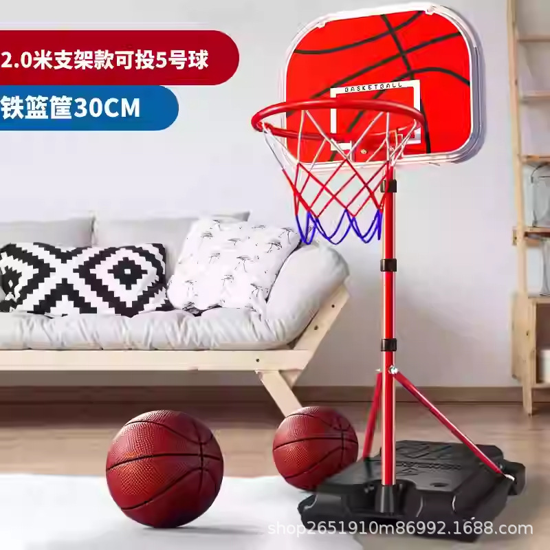 Transfronterizos infantiles bastidor de baloncesto interior elevable marco de baloncesto juguete interior y exterior para niños entrenamiento de anillo de tiro jardín de infantes