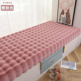 ins网红家居北欧风可钉制仿兔毛绒阳台飘窗垫沙发毯加密防滑耐磨