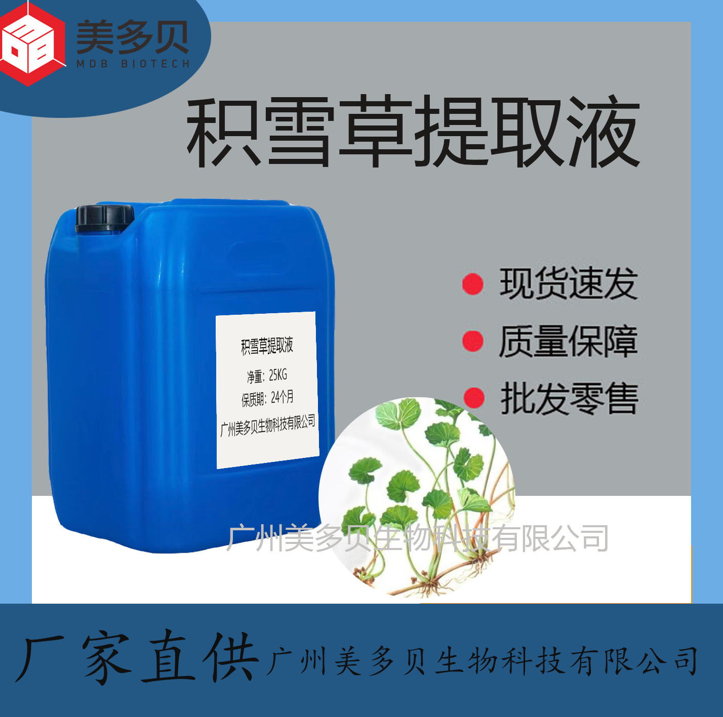 厂家批发积雪草提取物萃取液化妆品原料 积雪草提取液