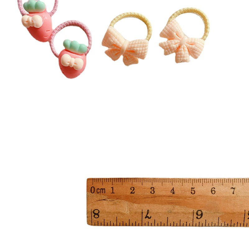 Cute children's small universal hair rope, hair accessory, 40 pieces