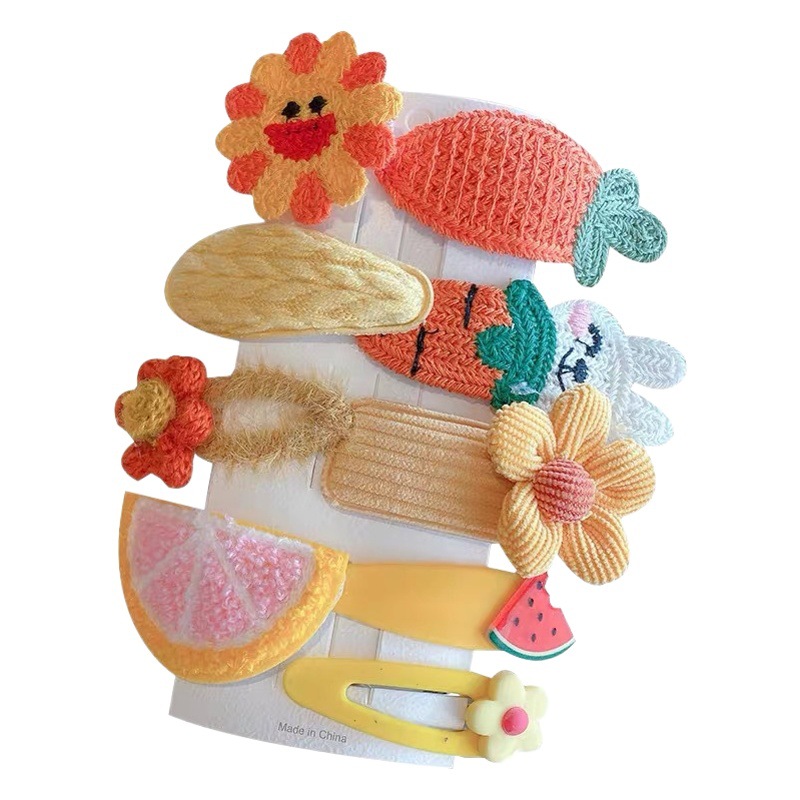 Horquilla bonita de dibujos animados para niños, tocado de felpa para bebé, no daña el cabello, horquilla para niñas, accesorios para el cabello para niñas, accesorios para agarrar
