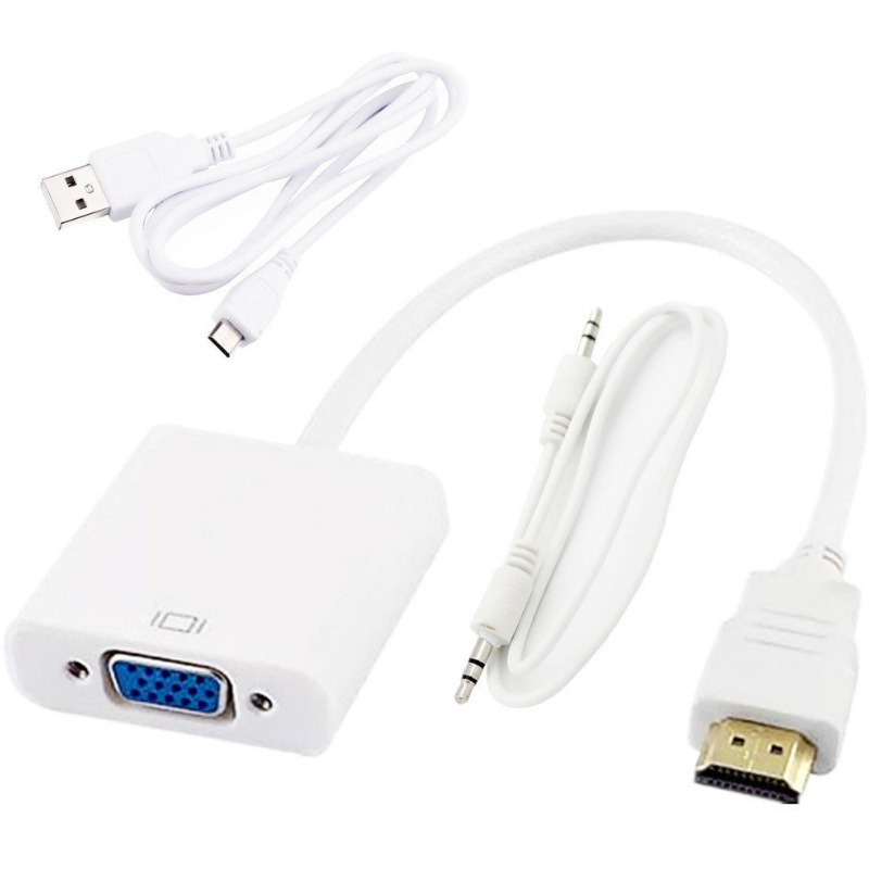メーカー卸売り新型銅製コンピュータケーブルhdmi変換vga hd変換器オーディオhdtv変換vga|undefined