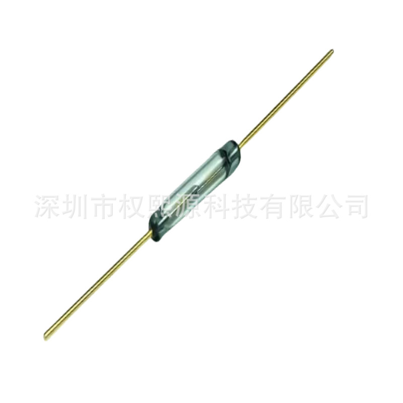 高品质28mm干簧管 绿管白管金脚银脚磁性开关磁控管干簧管|undefined