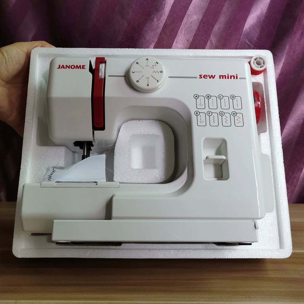 Японская швейная машинка JANOME 525, многофункциональная, миниатюрная, электрическая, для домашнего использования