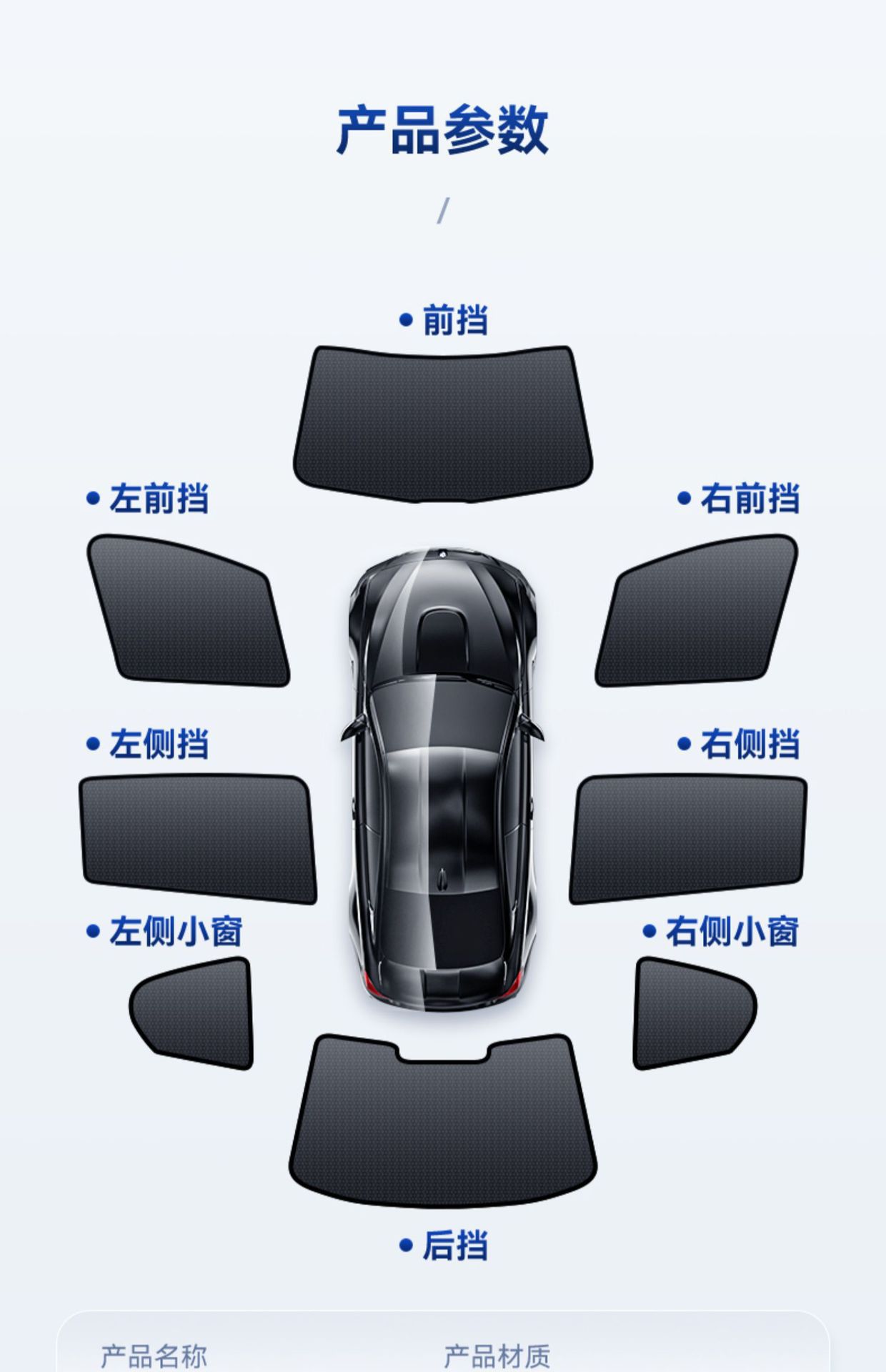 Car Sunshade Magnetic Sunshade for Car Side Windows, Sun Protection and Heat Insulation Sunshade