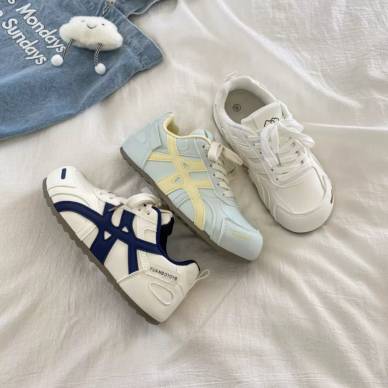 复古德训鞋子女2025秋季新款百搭小白鞋港风运动小众休闲板鞋潮鞋