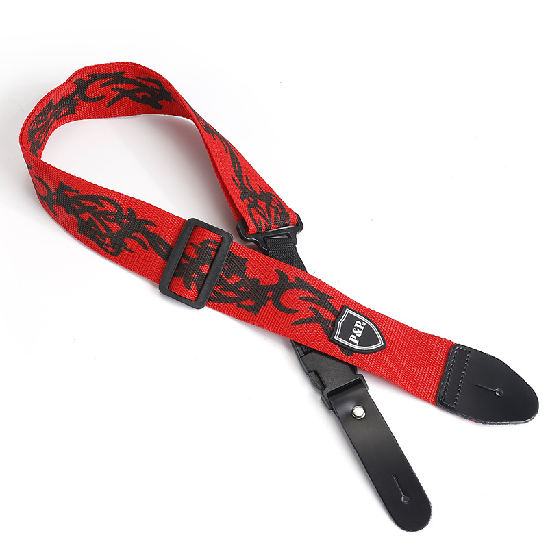 PP correa de la guitarra de cuero llama correa de la guitarra eléctrica 5CM IB accesorios de la guitarra accesorios para instrumentos musicales transfronteriza