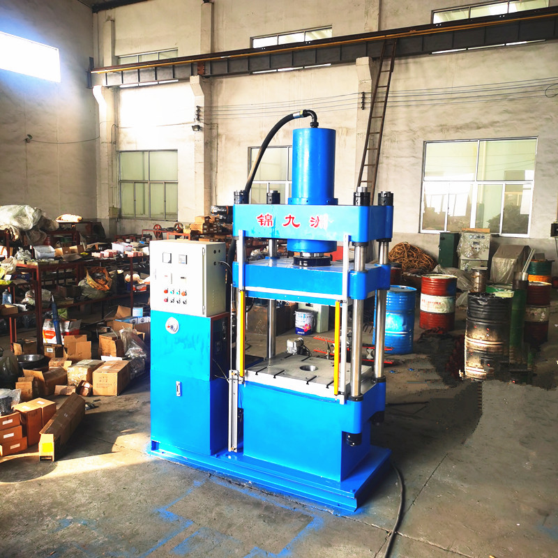 厂家供四柱上压 油压机  100T橡塑平板硫化机  散热器热压定型机