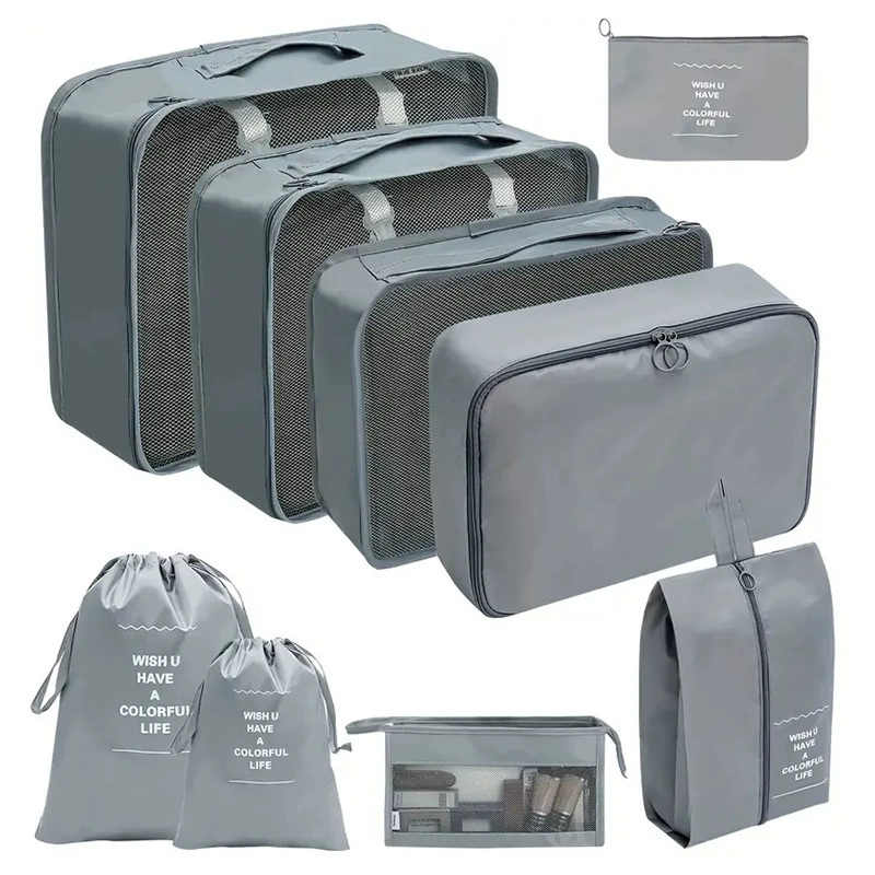 Storage system for traveling, set, storage bag, 9 pieces