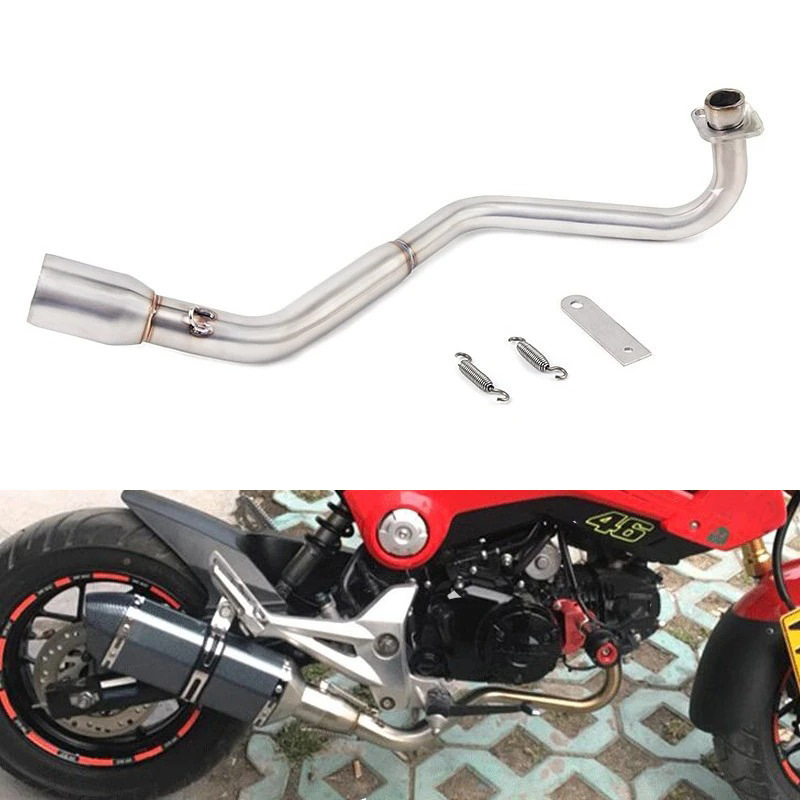 Motorcycle modified monkey exhaust pipe front section side row full section horizontal front section MSX125/125SF/M3