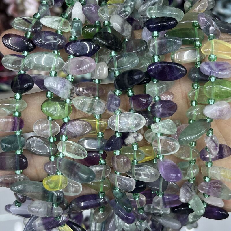 不规则长牙碎石天然石紫晶水晶玛瑙隔珠半成品DIY饰品手链配件|undefined