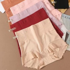 大版高腰收腹三角内裤女士大码胖mm强力收肚子包臀平角塑形内裤秋