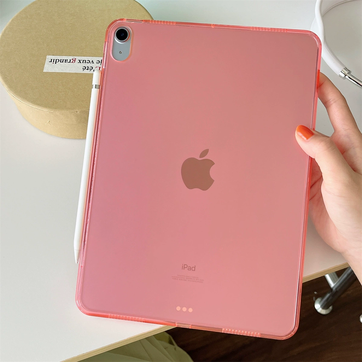 Подходит для iPadPro11 защитная крышка акрил 2024 13-дюймовый Air6/5 ощущение кожи 10.2 против падения твёрдый корпус