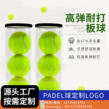 PADEL板式笼式网球 高弹耐打 胶罐筒3粒装 运动训练必备板式网球