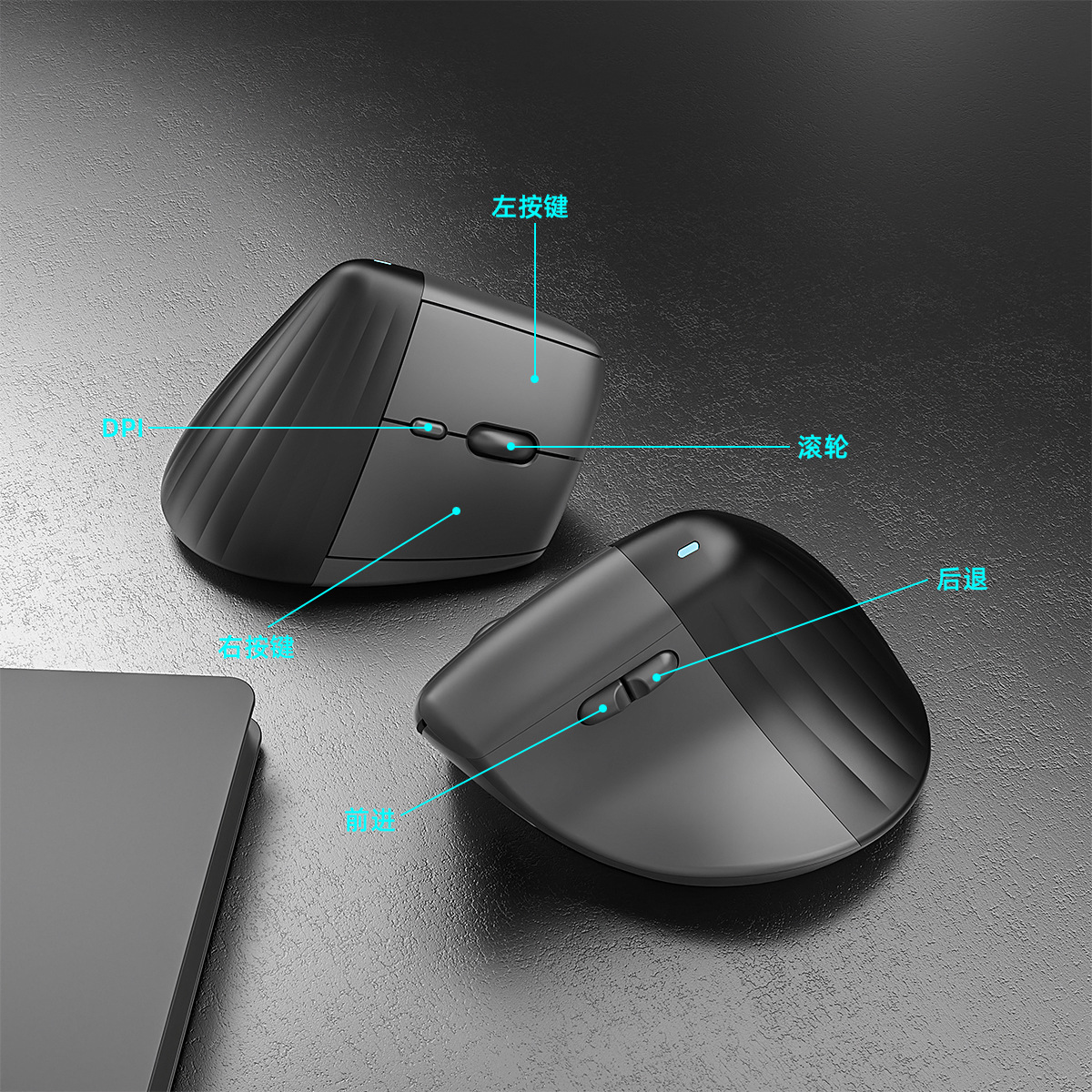 V30 Kablosuz Bluetooth Çift Modlu Dikey Fare Ofis Sessiz Ergonomik Fare Sınır Ötesi Çok Satan Ürün