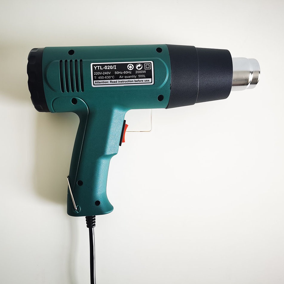 2000W调温热风枪电子维修汽车贴膜烘枪大功率热缩膜吹风机烤枪
