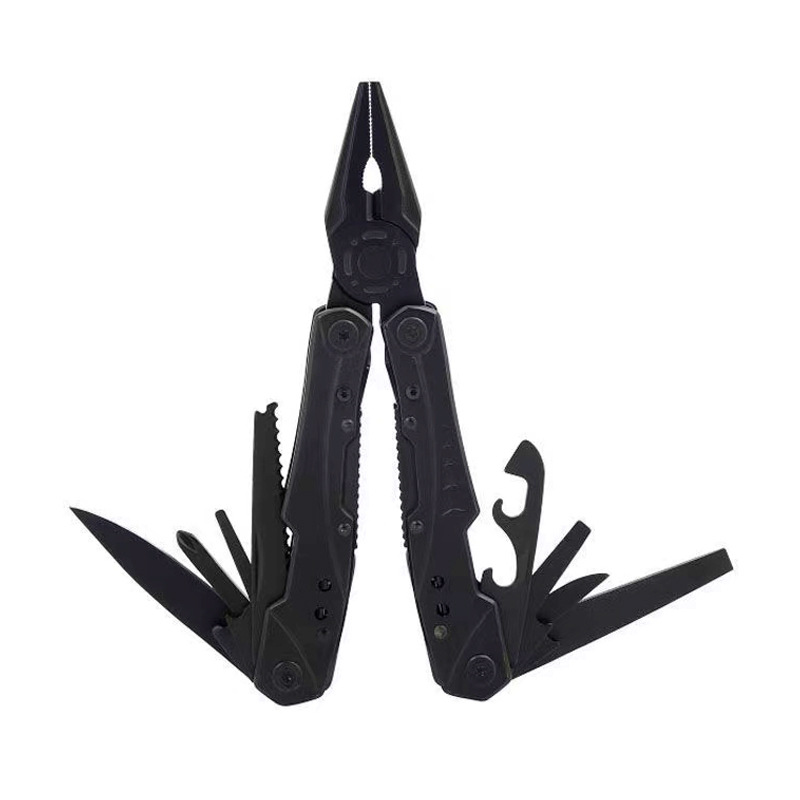 黑色大号多功能刀钳 折叠全黑多用维修工具钳