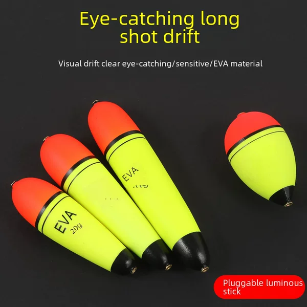 EVA Zhongji Fishing Float Zhongtong Sea Pole Eye-catching Far-throw Float Large Big Head Sea Fishing Bass Sliding Float