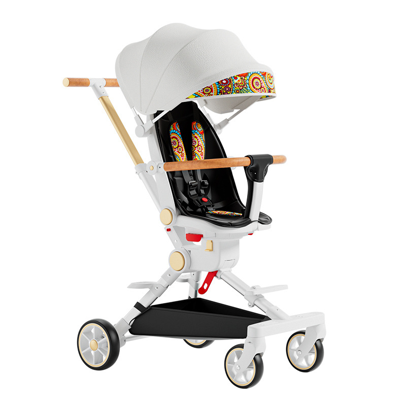溜娃神器儿童轻便可折叠婴儿手推车双向可躺宝宝推车高景观婴儿车