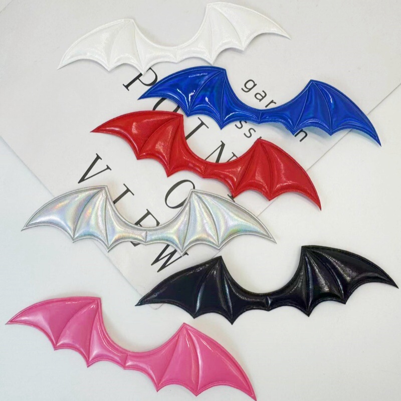 Ultrasonic Embossed Leather Devil Bat Wings DIY Handmade Hair Accessories Halloween Vampire Wings Accessories Ultrasonic Embossed Leather Devil Bat Wings DIY Handmade Hair Accessories Halloween Vampire Wings Accessories