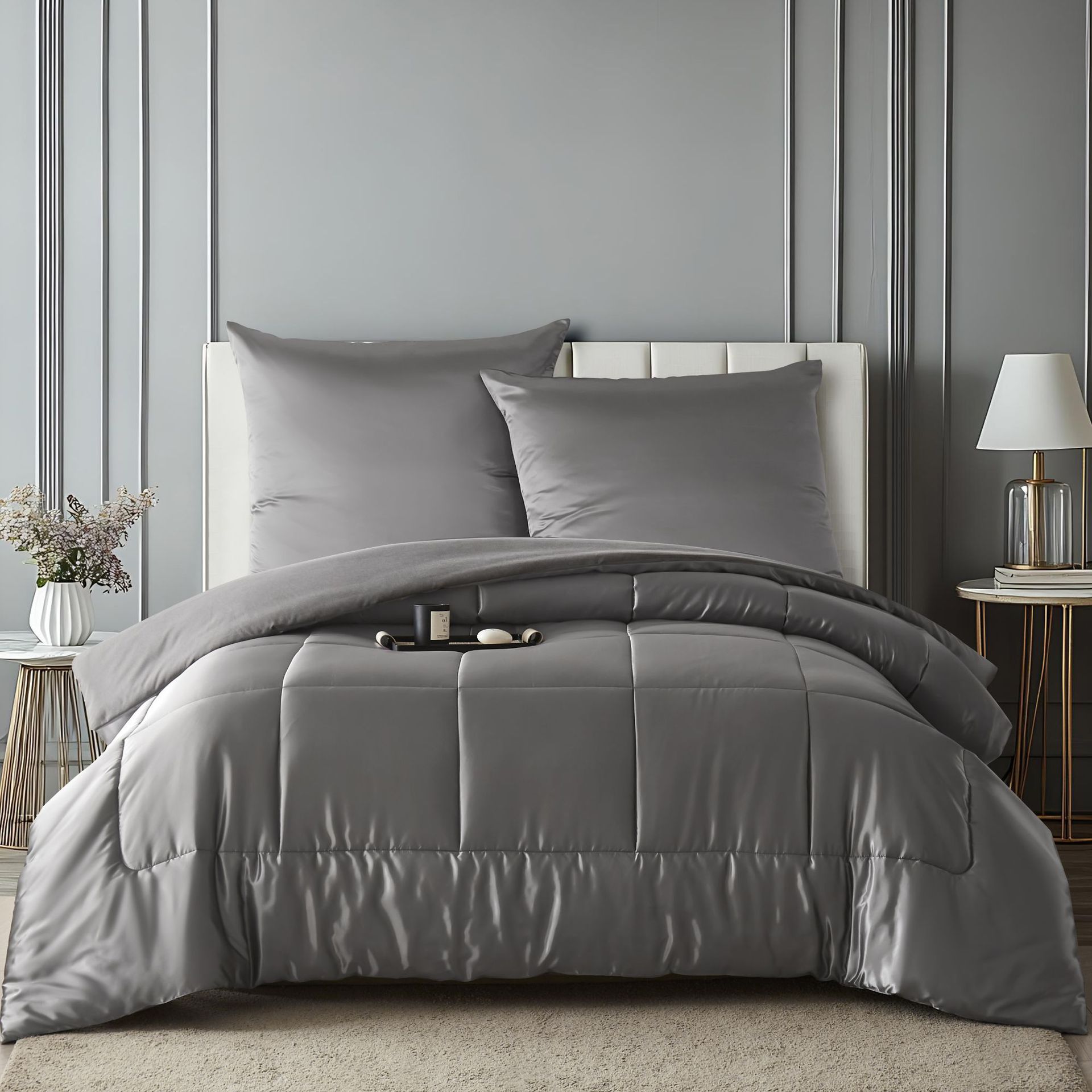 Duvet cover, pillowcase, set, for import, 3 piece set